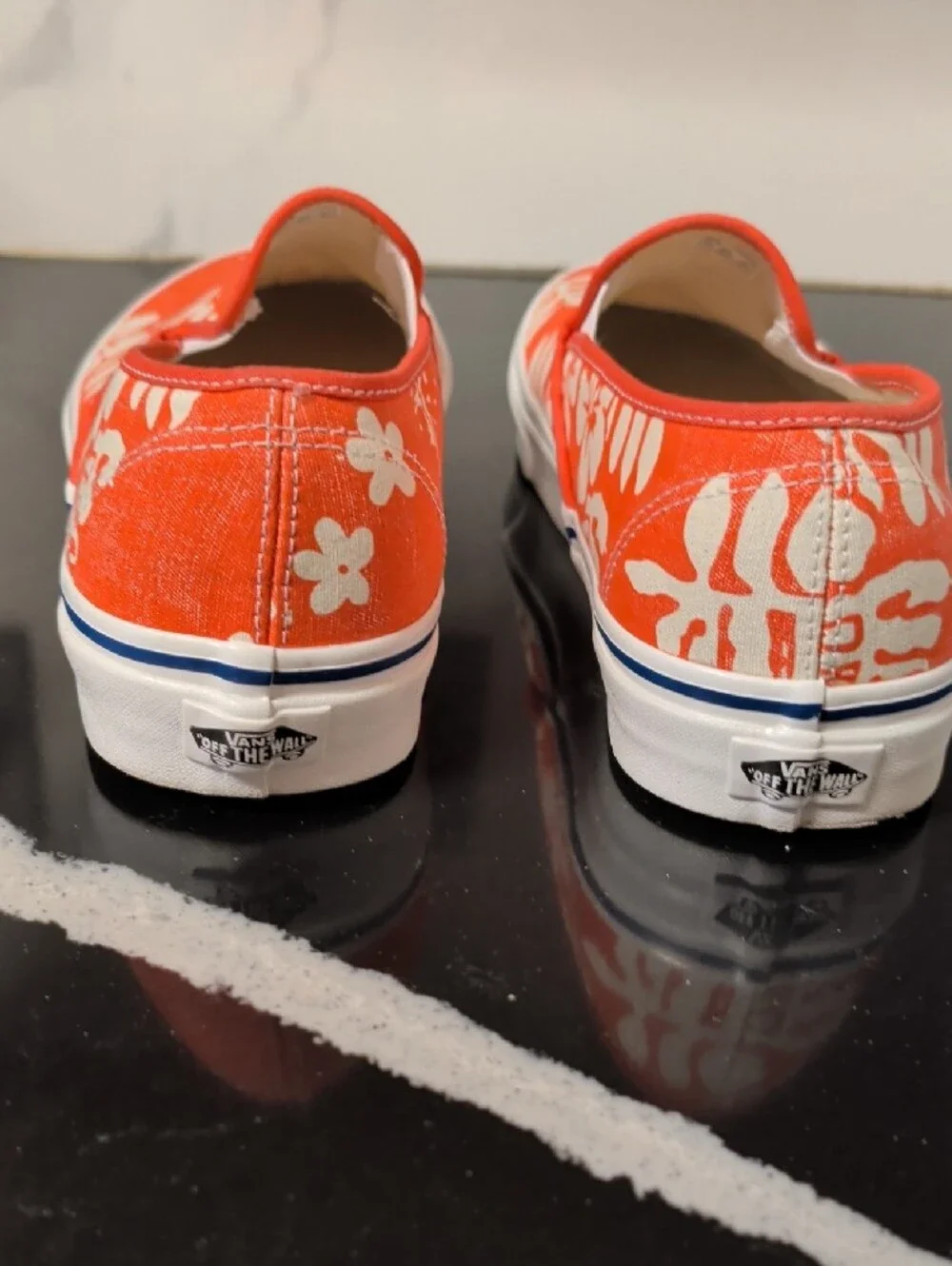 Vans-Slip-On 48 Deck DX 'OG Floral Orange'  Slip-On Sneakers Men's Size 12